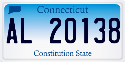 CT license plate AL20138