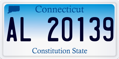 CT license plate AL20139