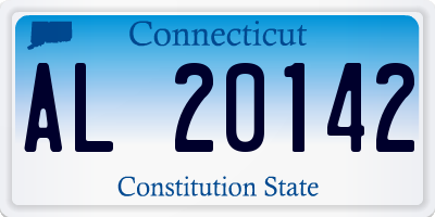 CT license plate AL20142