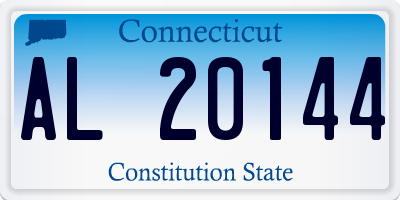 CT license plate AL20144