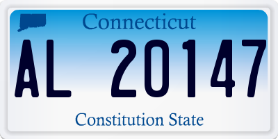CT license plate AL20147