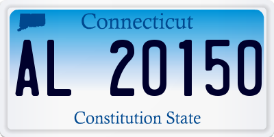CT license plate AL20150