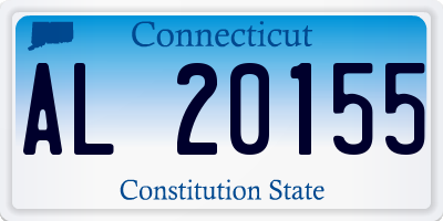 CT license plate AL20155