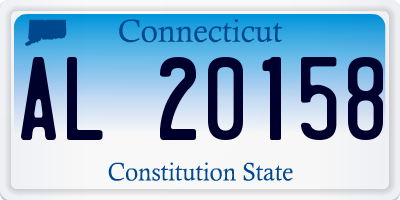 CT license plate AL20158