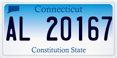 CT license plate AL20167