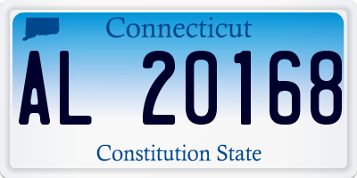 CT license plate AL20168