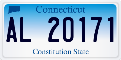 CT license plate AL20171