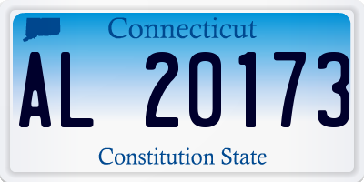 CT license plate AL20173