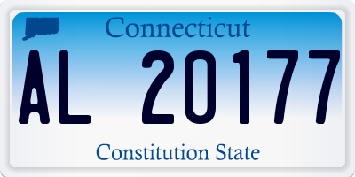 CT license plate AL20177