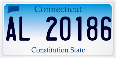 CT license plate AL20186
