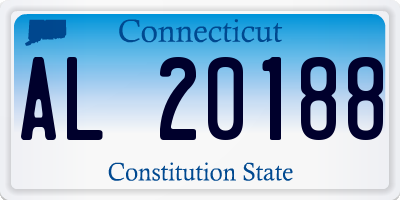 CT license plate AL20188