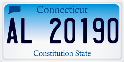 CT license plate AL20190