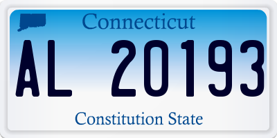 CT license plate AL20193
