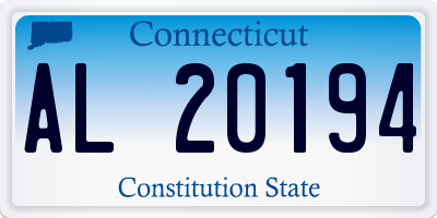 CT license plate AL20194