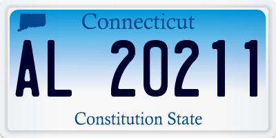 CT license plate AL20211