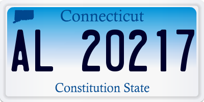 CT license plate AL20217