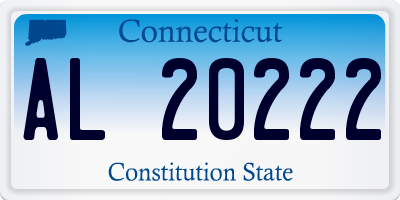 CT license plate AL20222