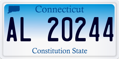 CT license plate AL20244