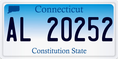 CT license plate AL20252