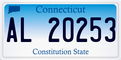 CT license plate AL20253