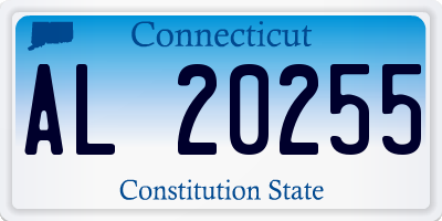 CT license plate AL20255