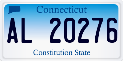 CT license plate AL20276