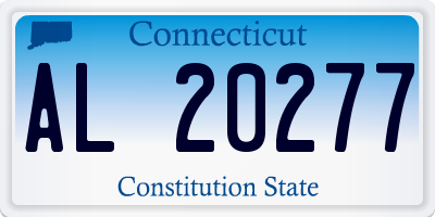 CT license plate AL20277