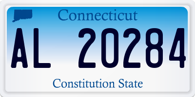 CT license plate AL20284