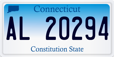 CT license plate AL20294