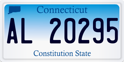 CT license plate AL20295
