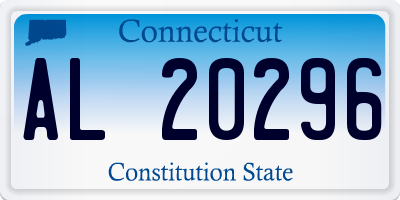 CT license plate AL20296