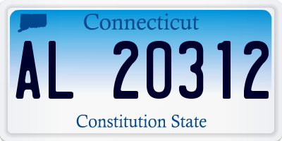 CT license plate AL20312