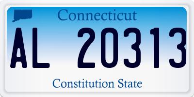 CT license plate AL20313