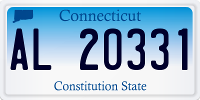 CT license plate AL20331