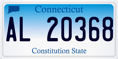 CT license plate AL20368