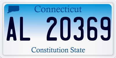 CT license plate AL20369
