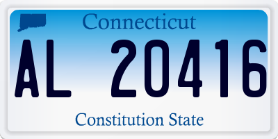 CT license plate AL20416
