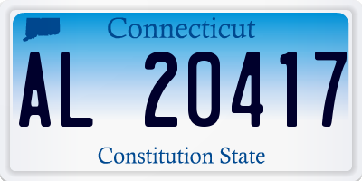 CT license plate AL20417