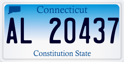 CT license plate AL20437