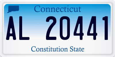 CT license plate AL20441
