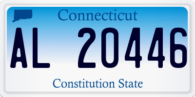 CT license plate AL20446