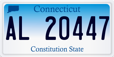CT license plate AL20447