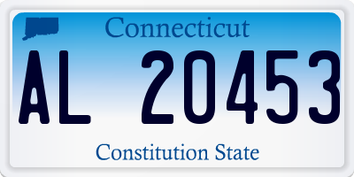 CT license plate AL20453