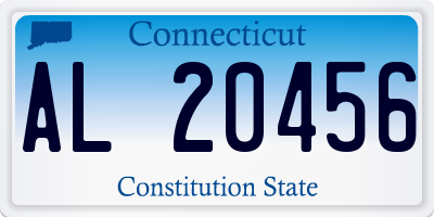CT license plate AL20456