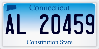 CT license plate AL20459