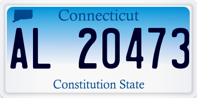 CT license plate AL20473
