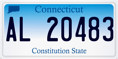 CT license plate AL20483