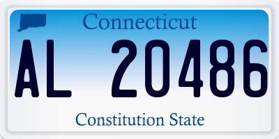CT license plate AL20486