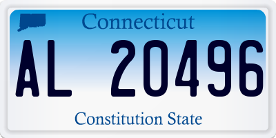 CT license plate AL20496