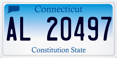 CT license plate AL20497